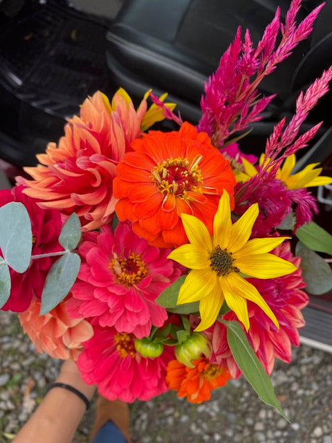 DIY Wedding/ Event Bloom Bucket- Focals, fillers, greenery: Available for August through 1st week of October