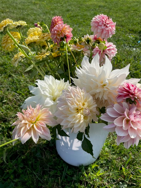 DIY Wedding/ Event Bloom Bucket- Focals, fillers, greenery: Available for August through 1st week of October